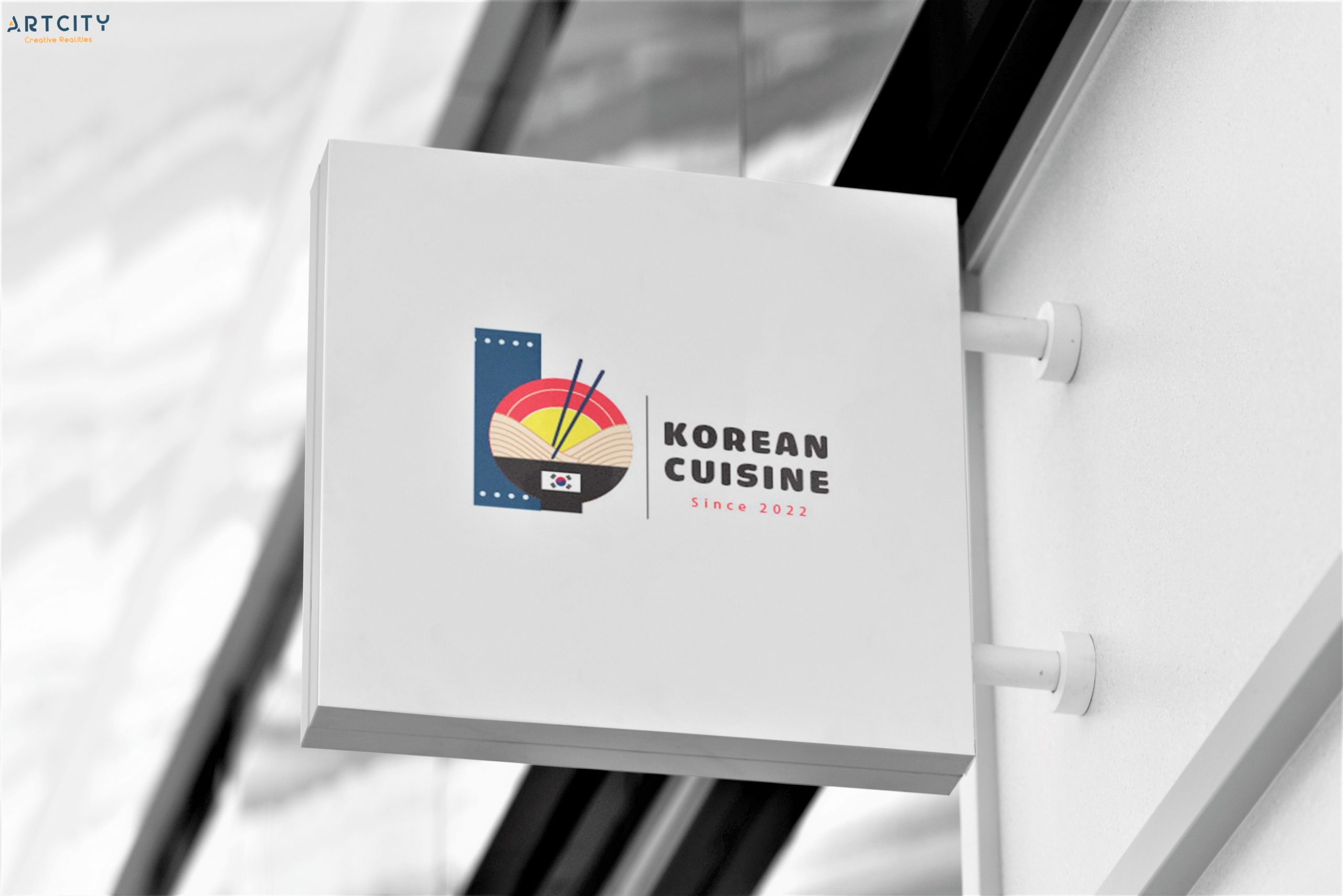 thiết kế biển quảng cáo nhà hàng Hàn Quốc