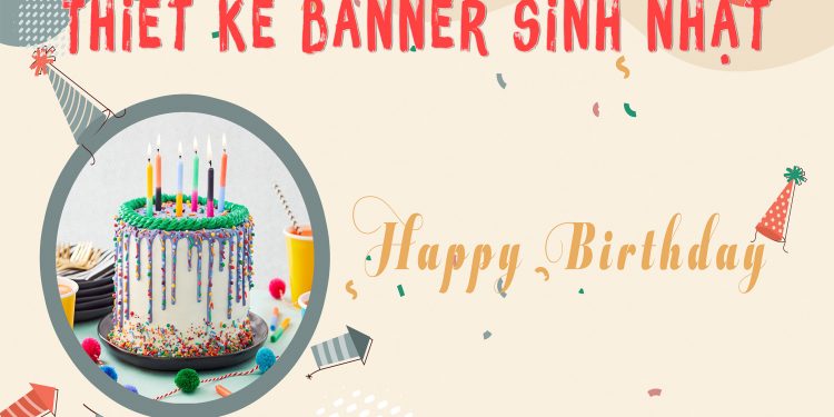 thiết kế banner sinh nhật